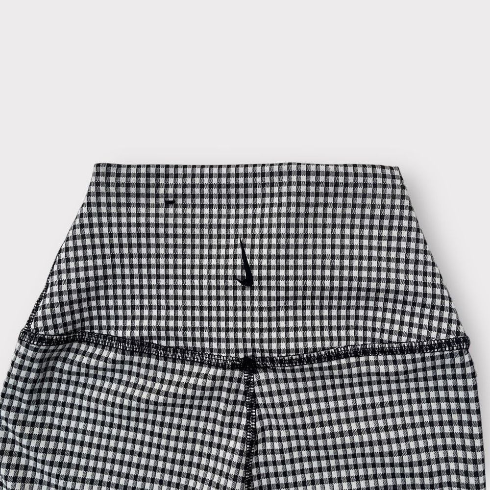 Nike Yoga Gingham High Waist Crop Leggings Womens Size XXS DA1092-133 Tights
